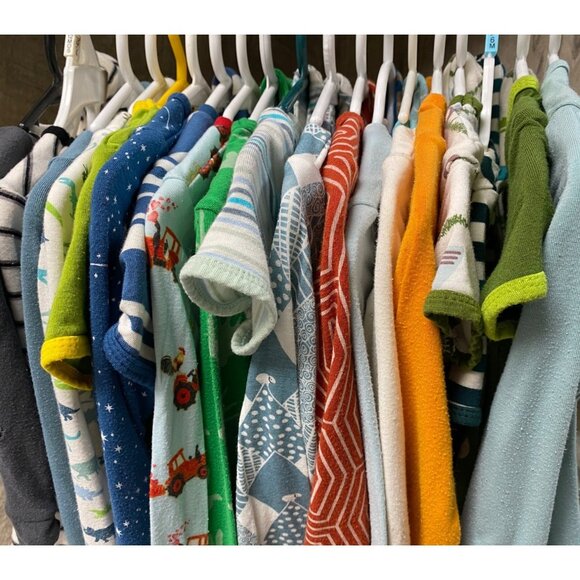 Kickee Pants size 4Y rust orange 2 pc pj sleepwear set unisex boys bamboo - Picture 7 of 7